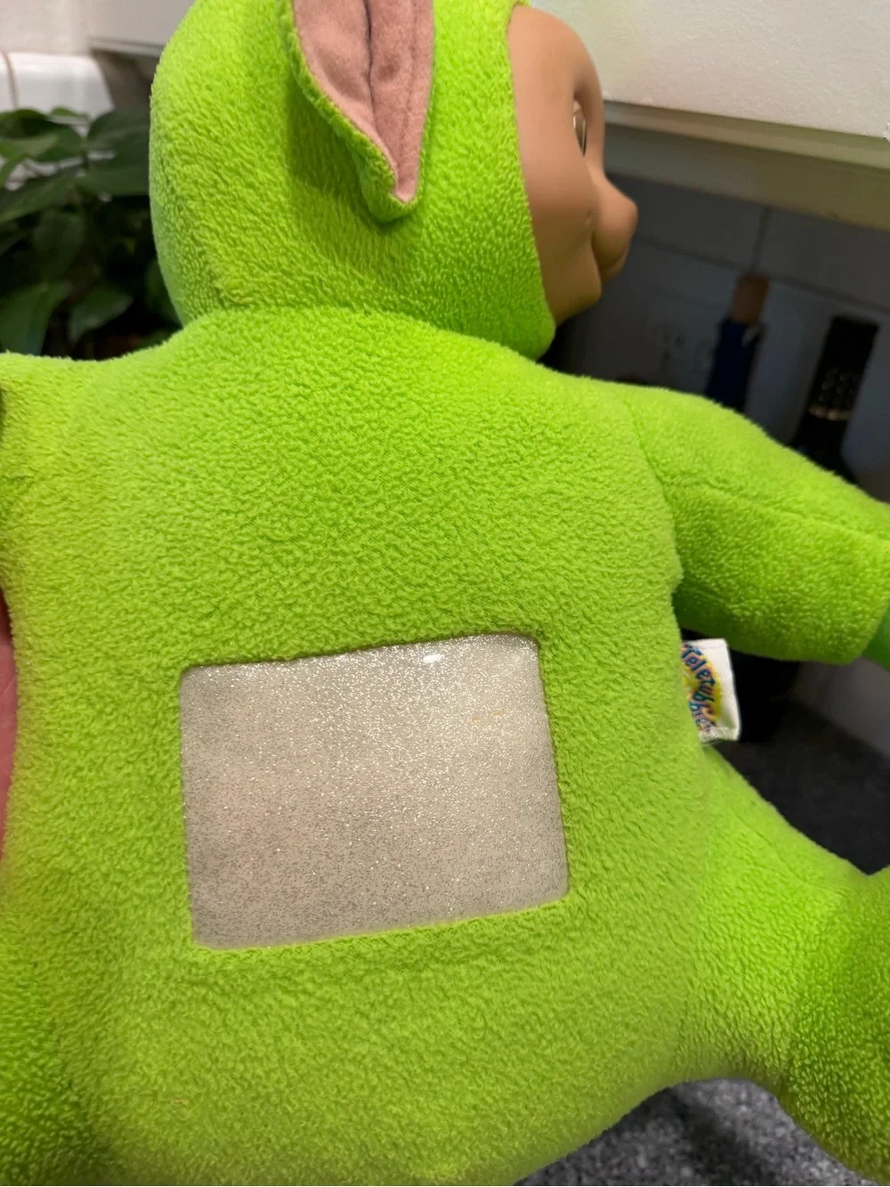 90’s Bright Green Plush Teletubby Backpack - Dipsy